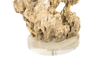 Stalagmite Lamp Polished Brass, Medium, Glass Base, Assorted Size And Shape