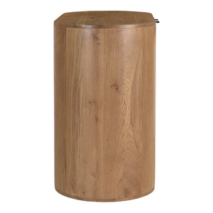 Moe's Theo Natural Oak Curved Cabinet