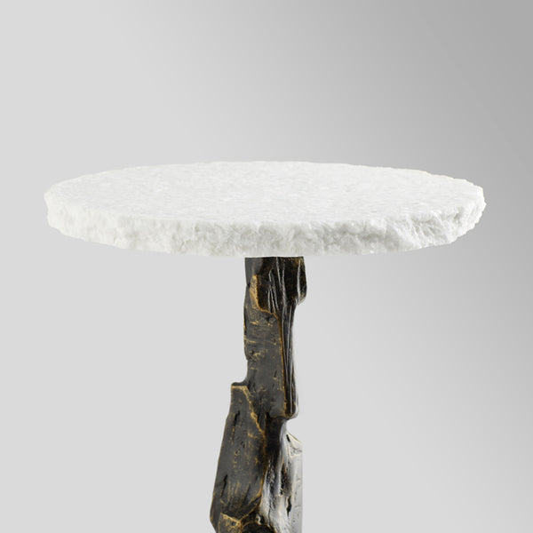 Amida Side Table | Bronze | White