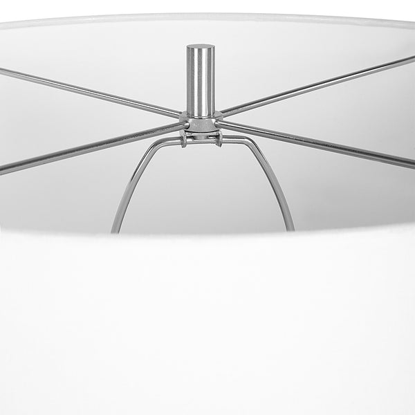 Laced Up Sea Foam Glass Table Lamp