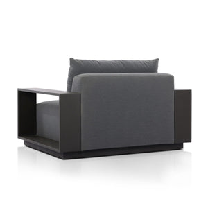 Branford Outdoor Metal Chair - Arashi Graphite