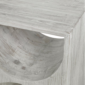 Hans White Side Table