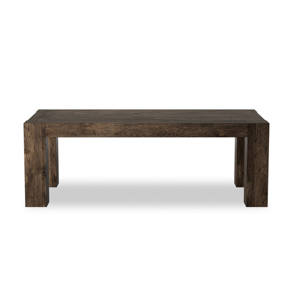 Abaso Dining Table - Ebony Rustic Wormwood Oak