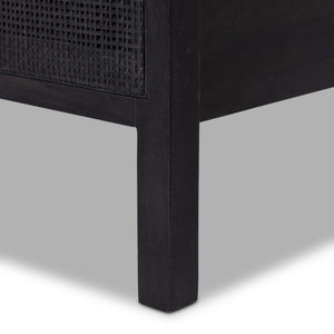 Sydney Queen Bed - Black Wash
