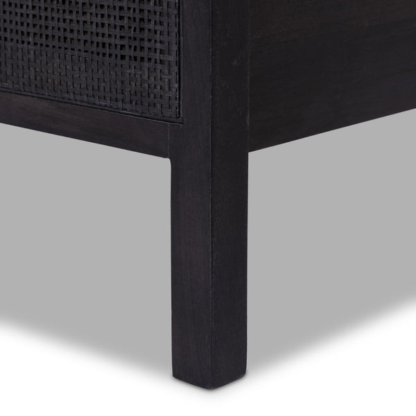 Sydney Queen Bed - Black Wash