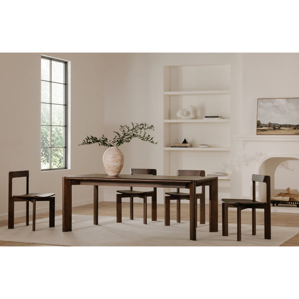 Moe's Daifuku Dining Chair Set of 2 in Brown