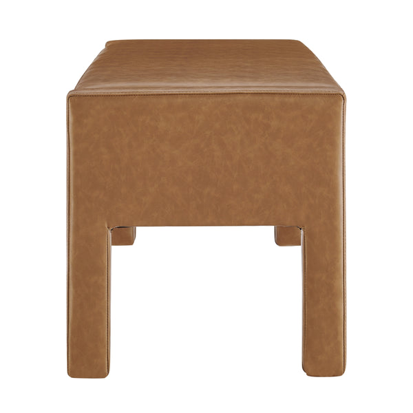 Lucca PU Bench, Vintage Cider