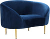 Bradford Chair In Navy Velvet