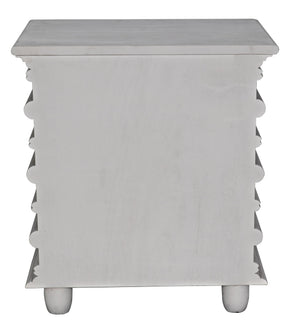 Ascona Side Table, White Wash