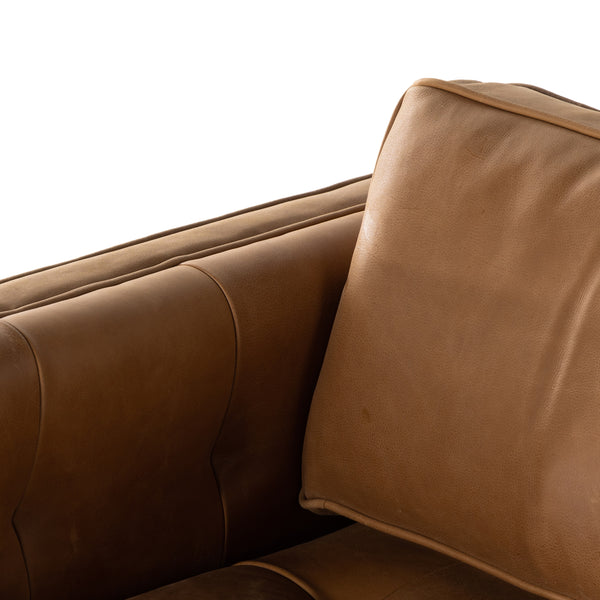 Kiera Swivel Chair In Palermo Cognac