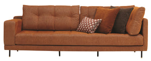Arte 3 Seater Sectional Left Hand Facing in Orange 