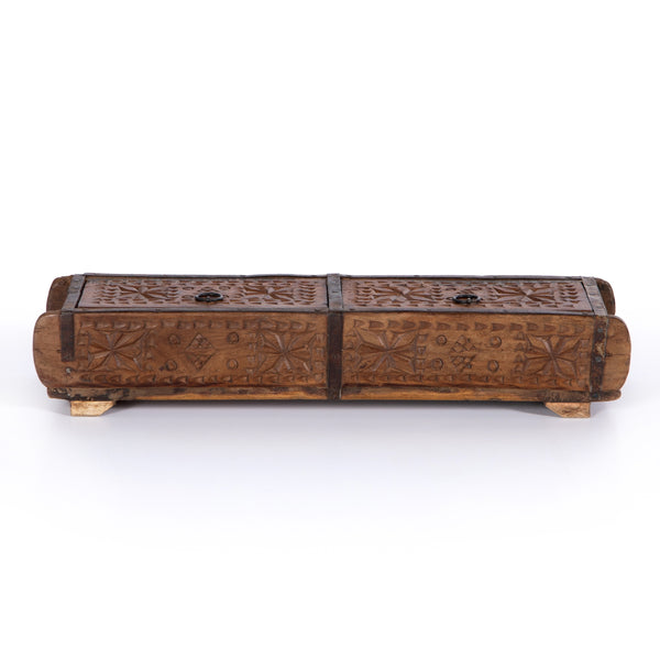 Found Carved Box In Reclaimed Natural