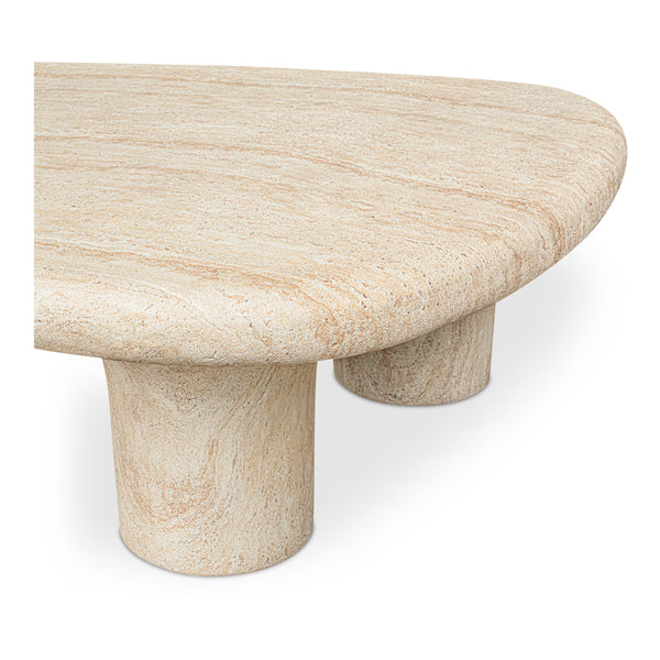 Moe's Warby Outdoor Coffee Table in Beige