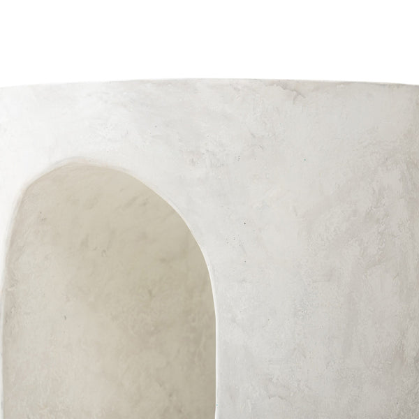Samson End Table In Textured Lunar Concrete