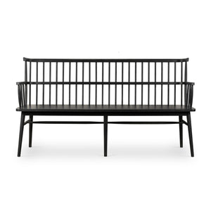 Aspen Large Bench In Black Oak