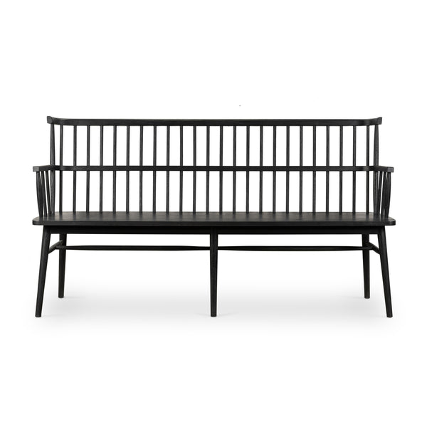 Aspen Large Bench In Black Oak