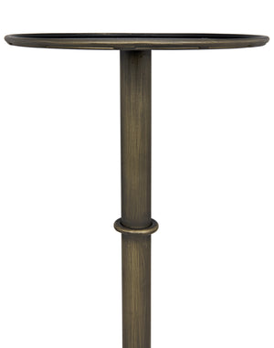 Tini Aged Brass Metal Side Table