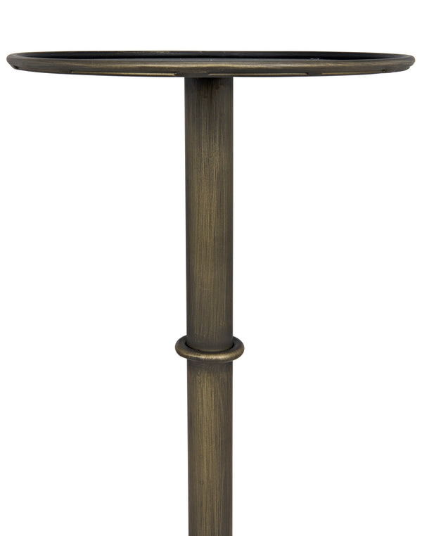 Tini Aged Brass Metal Side Table