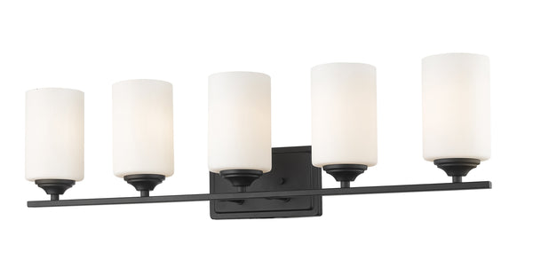 Bordeaux 5 Light Vanity  in Bronze Finish