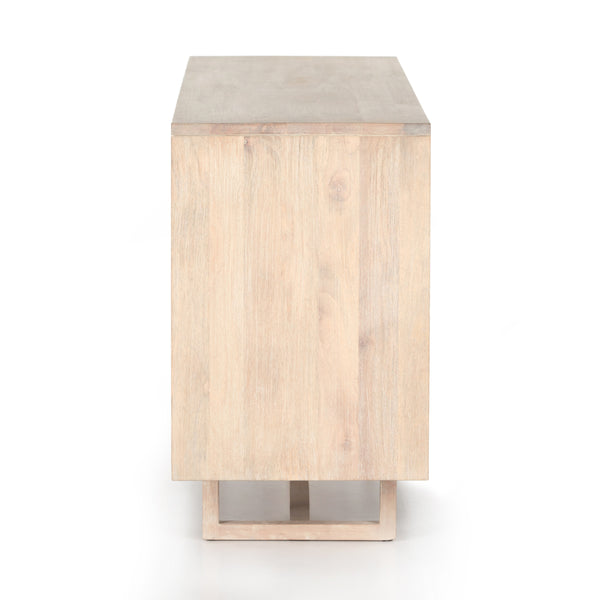 Clarita Sideboard In White Wash Mango