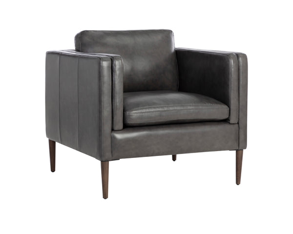 RICHMOND ARMCHAIR - BRENTWOOD CHARCOAL LEATHER