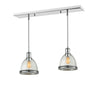 Mason 2 Light Island/Billiard in Chrome Finish