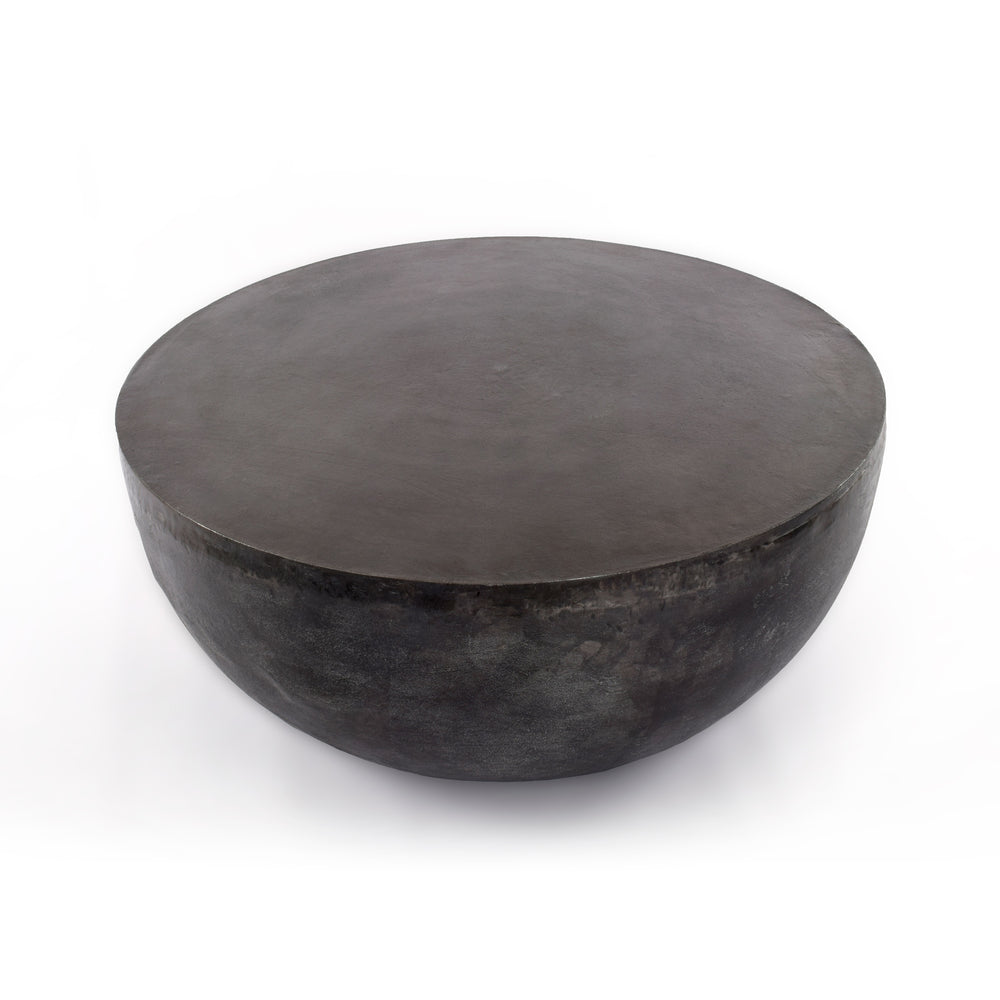 Basil Outdoor Coffee Table In Aged Grey