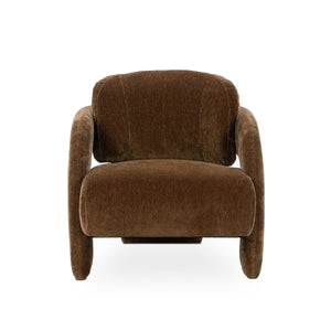 Salino Upholstered Lounge Chair with Foam Seat - Bronze