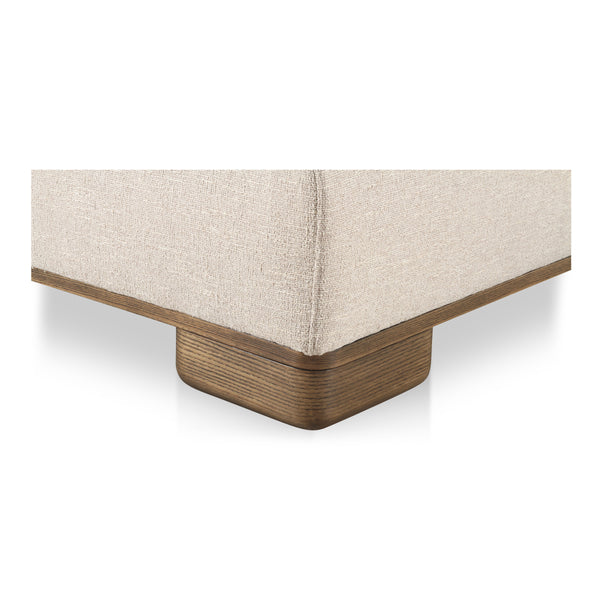 Moe's June Corner Chair in Oatmeal Beige