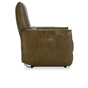 Thaya Leather Power Recliner with Adjustable Legrest