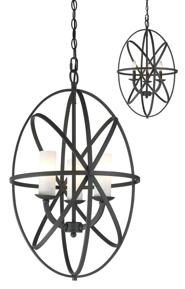 Aranya 3 Light Pendant in Bronze Finish