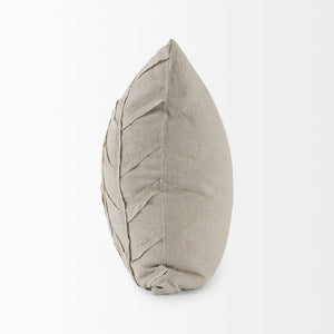 Ivivva 20L x 20W Beige Fabric Textured Decorative Pillow Cover