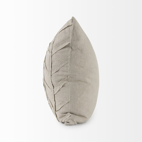 Ivivva 20L x 20W Beige Fabric Textured Decorative Pillow Cover