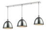 Mason 3 Light Island/Billiard in Chrome Finish