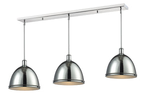 Mason 3 Light Island/Billiard in Chrome Finish