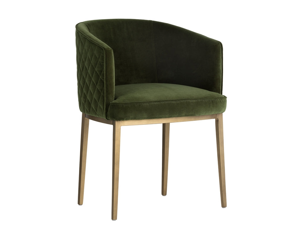 Cornella Dining Chair - Forest Green