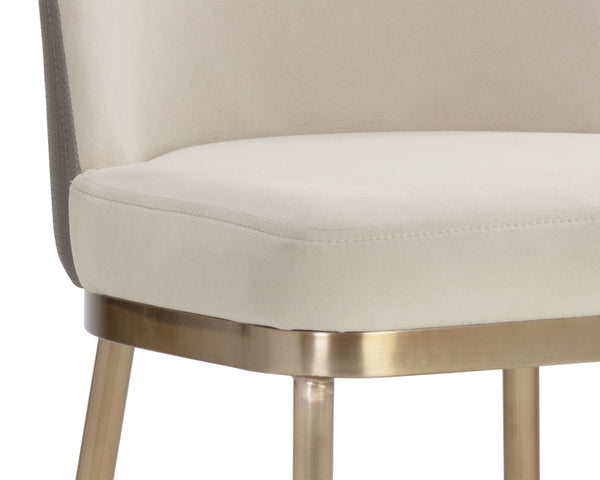 LAVANIA BARSTOOL - MEG TAUPE / PORCINI TAUPE
