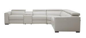 Killian Motion Sectional in Silver Grey
