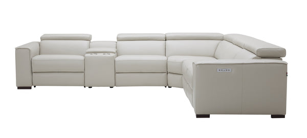 Killian Motion Sectional in Silver Grey