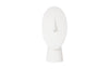 Cycladic Head, Sculpture, Oval, White Stone