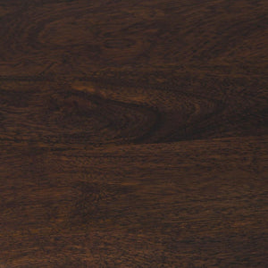 Shira Solid Wood Round Storage Coffee Table in Kona Brown Finish