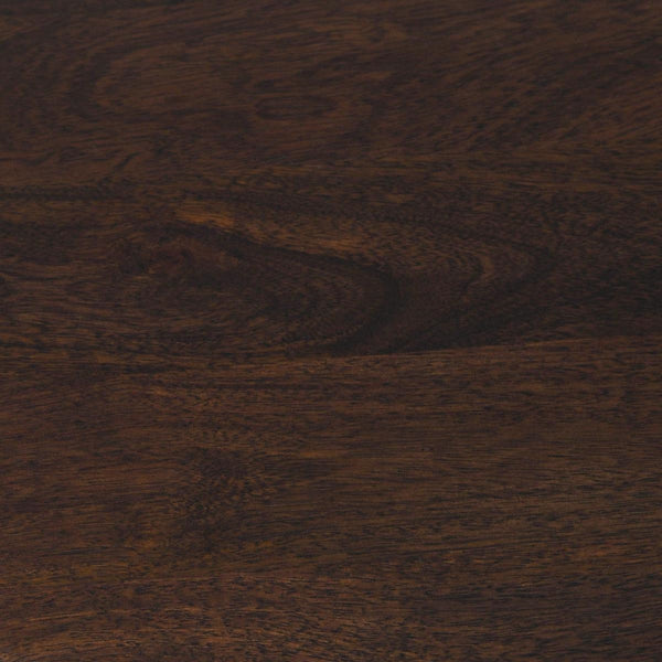 Shira Solid Wood Round Storage Coffee Table in Kona Brown Finish