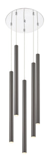 Forest 5 Light Island/Billiard in Chrome Finish