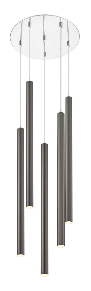 Forest 5 Light Island/Billiard in Chrome Finish