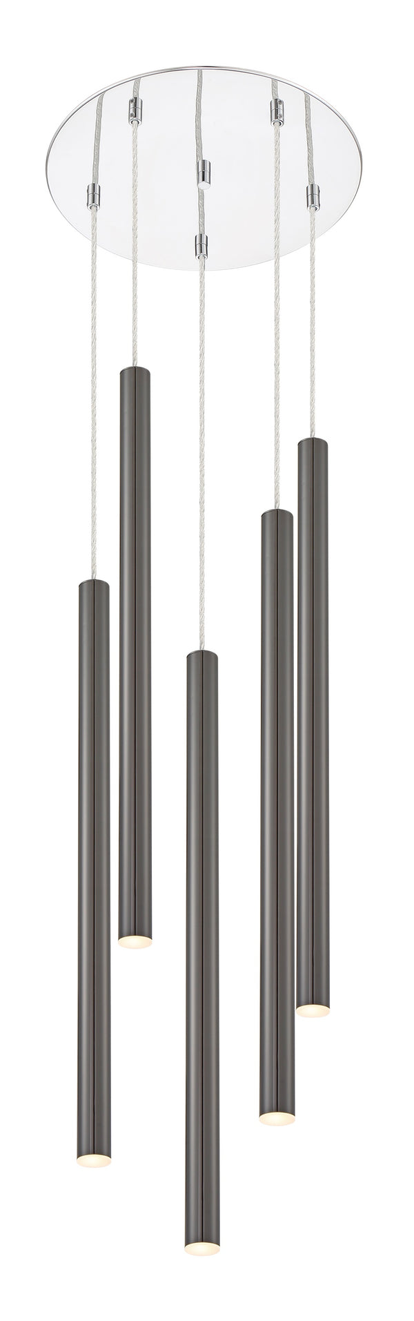 Forest 5 Light Island/Billiard in Chrome Finish