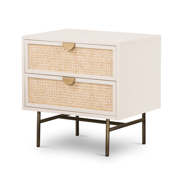Luella Nightstand In Matte Alabaster