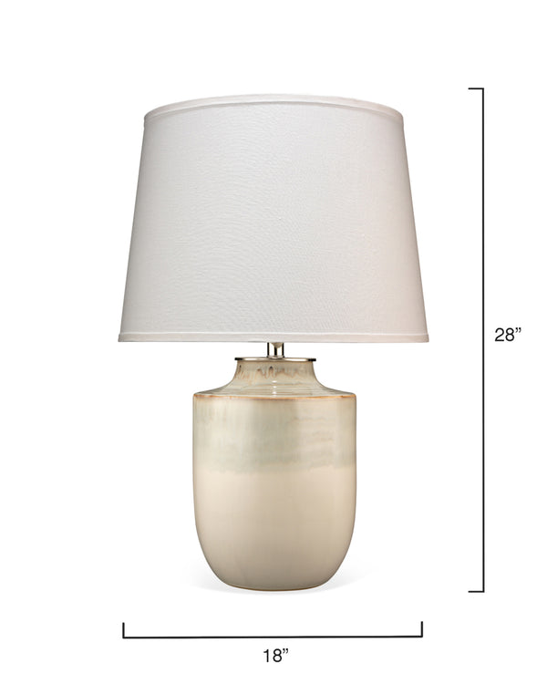 Lagoon Ceramic Table Lamp with Linen Shade