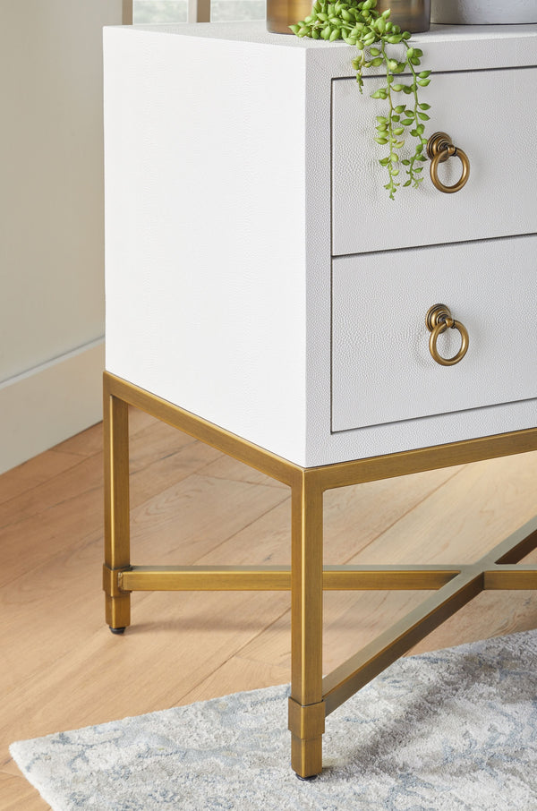 Strand Shagreen 2-Drawer Nightstand