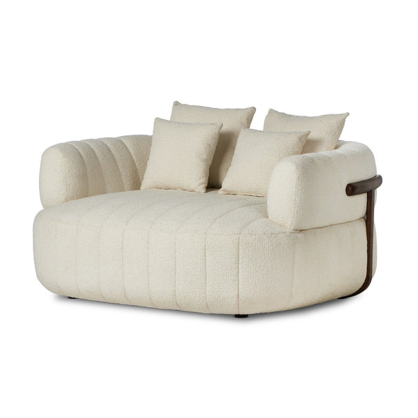 Doss Media Lounger In Terra Brown Oak