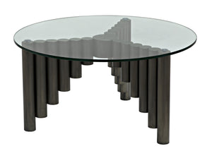 Organum Coffee Table, Gun Metal Finish
